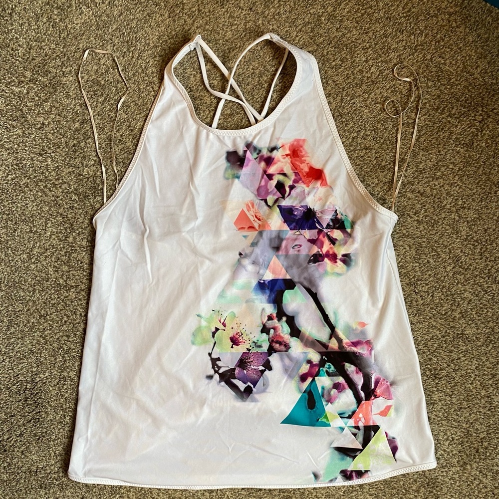 Geometric Pattern Workout Tank Top